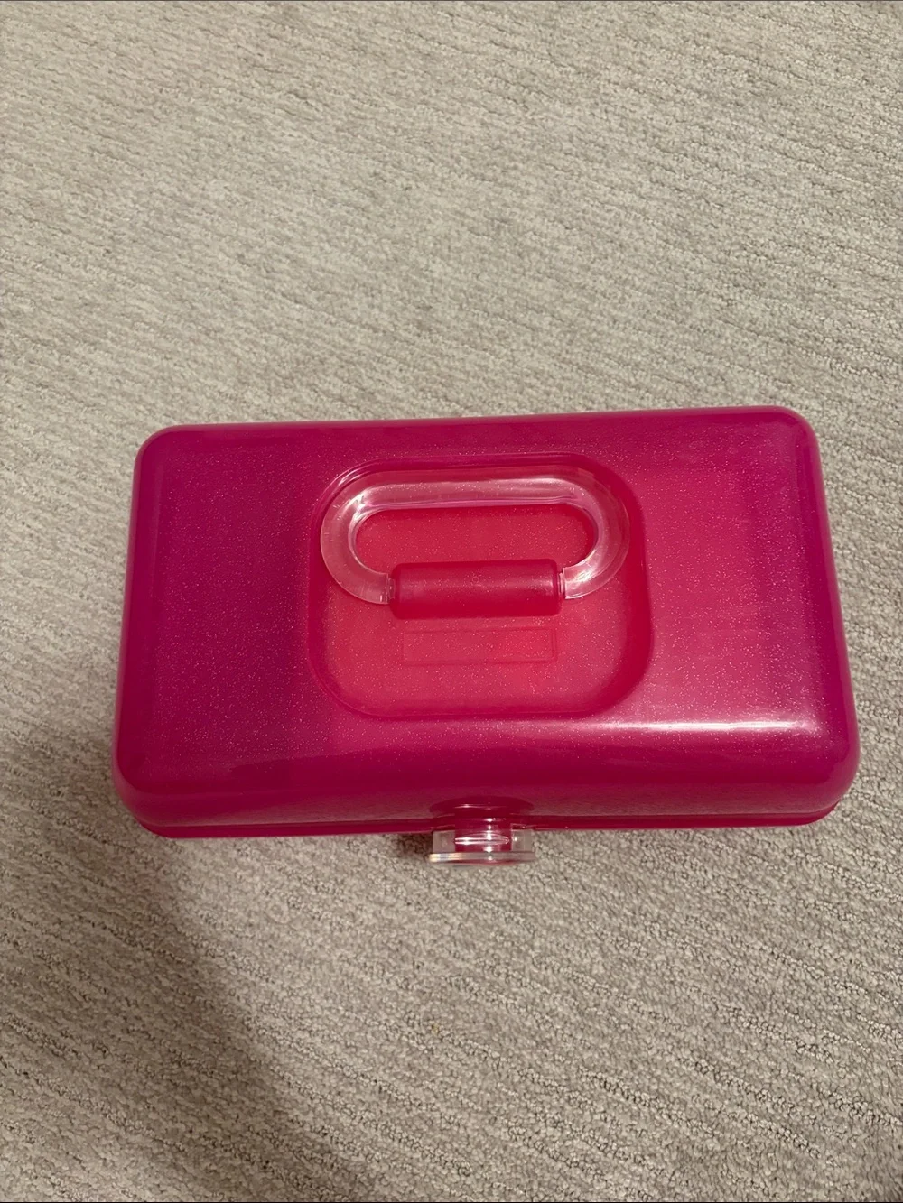 Caboodles Hot Pink with Sparkles Makeup Storage
